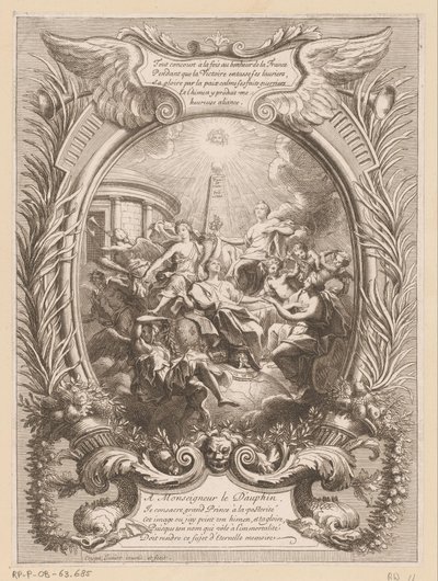Allegorie op de roem van de Dauphin door Antoine Coypel