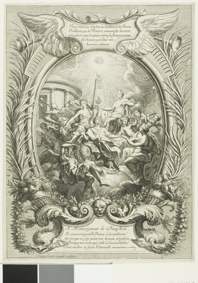 Allegorie van de Glorie van de Dauphin door Antoine Coypel
