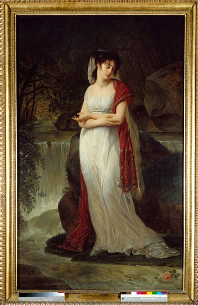 Postuum portret van Christine Boyer, eerste vrouw van Lucien Bonaparte door Antoine Jean Gros