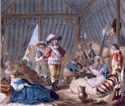 De graaf van Harcourt (1601-66) toont zijn menselijkheid tijdens het beleg van Turijn (1640), 1787 door Antoine Louis Francois Sergent Marceau