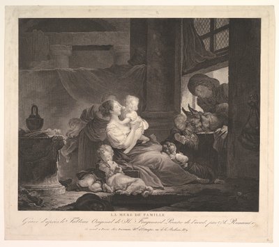 La Mere de Famille door Antoine Louis Romanet