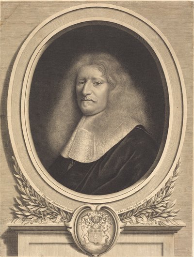 Guillaume de Brisacier door Antoine Masson after Nicolas Mignard