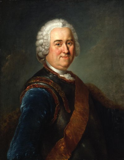 Generaal-veldmaarschalk Jacob von Keith door Antoine Pesne