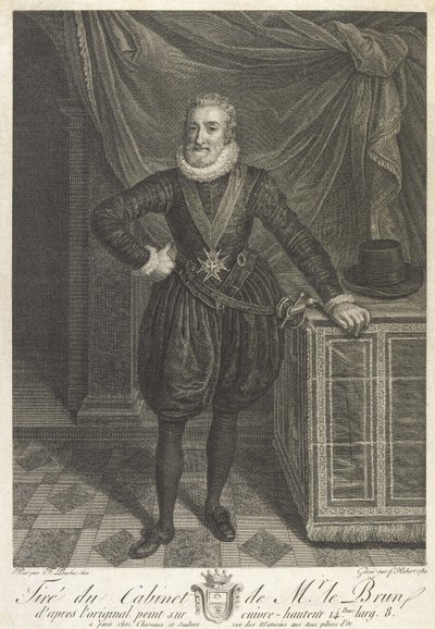 Halflang portret van Henri IV door Antoine de Marcenay de Ghuy
