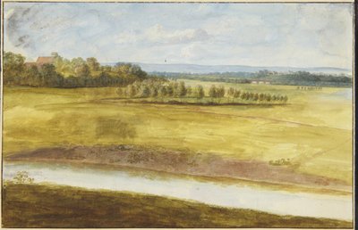 Landschap met rivier door Antoine de Marcenay de Ghuy