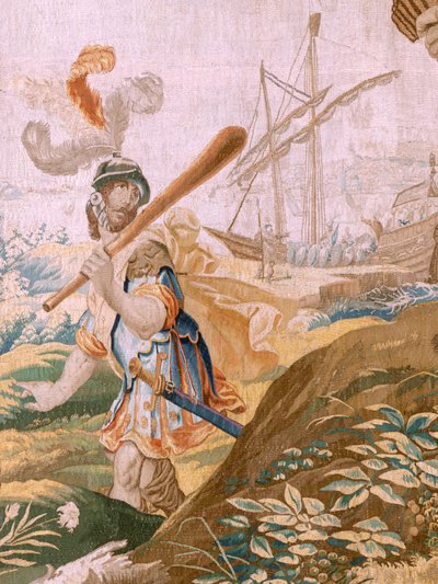 Verhaal van Theseus. Theseus verlaat Ariadne op het eiland Naxos door Antoine or Anthonis Sallaert