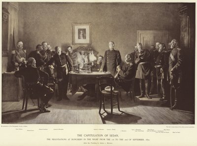 De capitulatie van Sedan door Anton Alexander von Werner