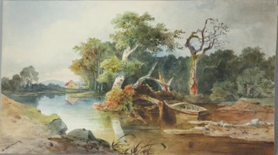 Rivierlandschap door Anton Altmann