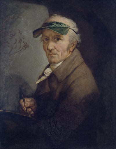 Duits: Selbstbildnis mit Augenschirm Zelfportret met oogschaduw


Alternatieve titels: Zelfportret Duits: Selbstporträt mit dem grünen Augenschirm Zelfportret met groene oogschaduw door Anton Graff