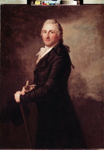 Portret van George Leopold de Gogul, Franse militair en politicus door Anton Graff