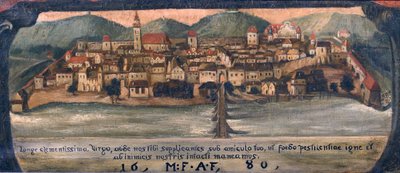 Sloveens: Maribor rond 1861 door Anton Gvajc