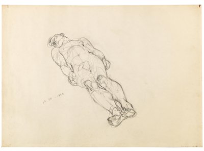 Anton Kolig Liggend mannelijk naakt 1933 door Anton Kolig