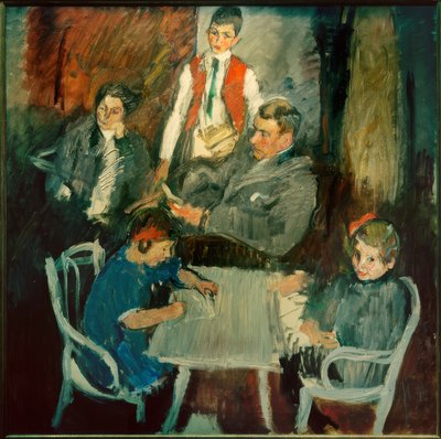 Familieportret Schaukal (I) door Anton Kolig