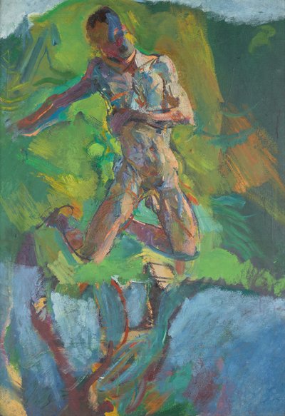 Knielende Narcissus door Anton Kolig