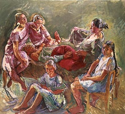 De Familie van de Kunstenaar door Anton Kolig