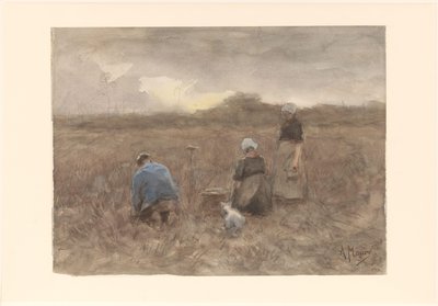 Aardappelrooiers door Anton Mauve