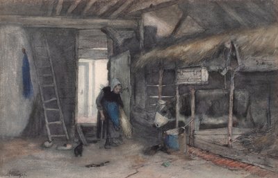 Ochtendklusjes, c.1845-65 door Anton Mauve