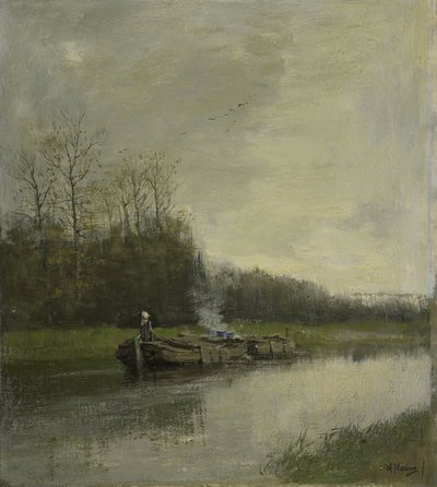 Trekvaart door Anton Mauve