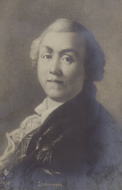 Alexander Sumarokov, Russische dichter en toneelschrijver door Anton Pavlovich Losenko