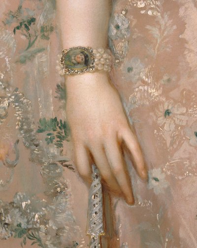 Marie-Louise de Parme, vrouw van haar neef ... door Anton Raphael (attr. to) Mengs