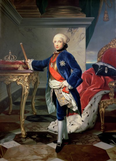 Ferdinand IV, Koning van Napels (1751-1825) door Anton Raphael Mengs