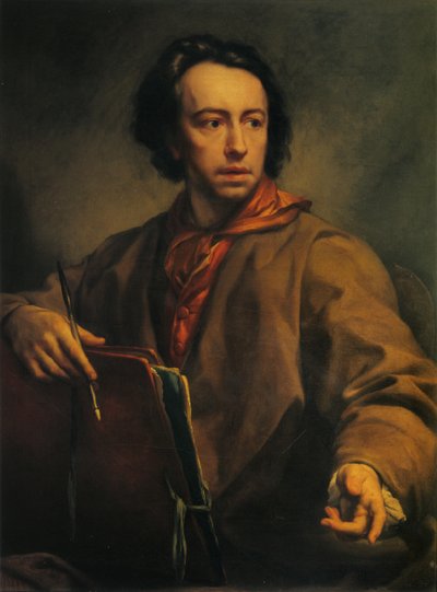 Italiaans:  Autoritratto Zelfportret door Anton Raphael Mengs
