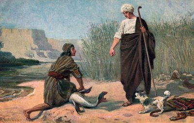 Tobias en de Engel door Anton Robert Leinweber
