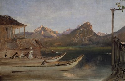 Aan de Wolfgangsee door Anton Romako