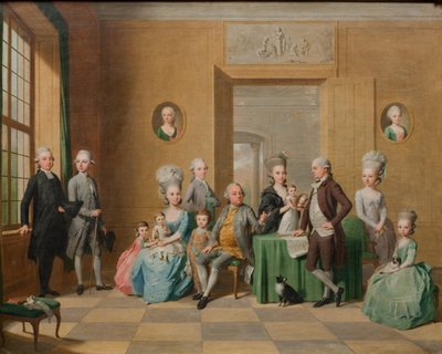 De familie Souchay door Anton Tischbein