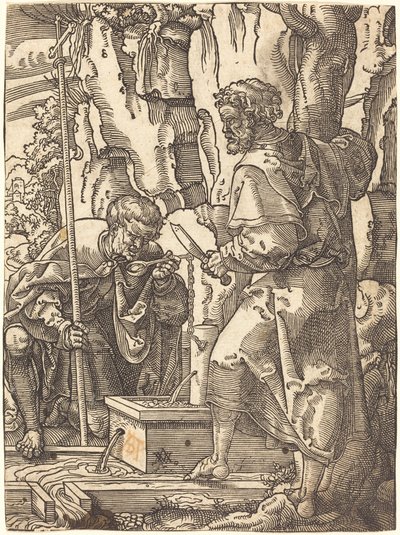 Heiligen Filippus en Bartholomeus bij een bron door Anton Woensam