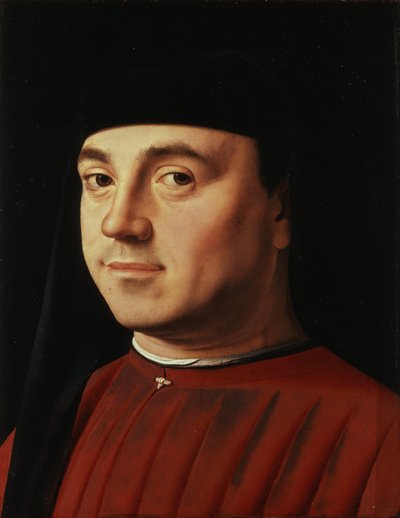 Portret van een man door Antonello da Messina