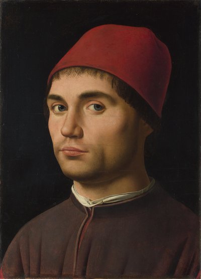 Portret van een man door Antonello da Messina