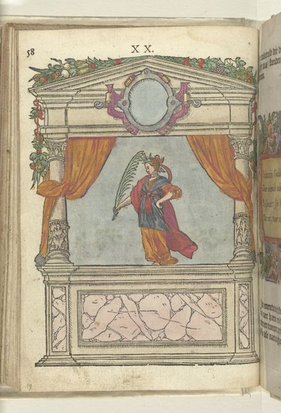 Toneel met de personificatie van Overwinning (Palmaris), 1578 door Antoni van Leest