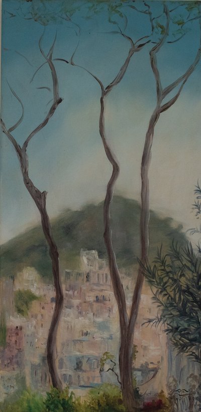 Italiaanse bomen, Amalfikust, 2018 door Antonia Myatt