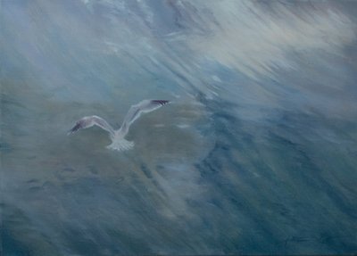 Meeuw vliegt weg, 2012 door Antonia Myatt
