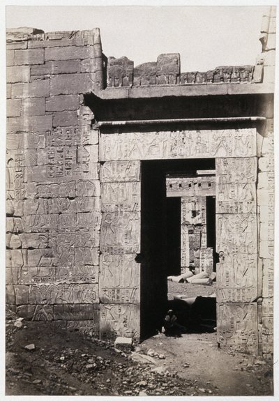 Ruïnes van Karnak, ca.1900 door Antonio Beato
