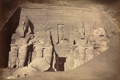 Tempel van Ramses II, Abu Simbel door Antonio Beato