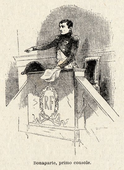 Napoleon Bonaparte verkozen tot Eerste Consul van de Franse Republiek in 1799 door Antonio Bonamore