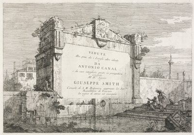 Gezichten: Titelpagina, 1735-1746 door Giovanni Antonio Canal