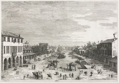 Gezichten: Gezichten van Mestre, een stad in de provincie Venetië door Antonio Canaletto