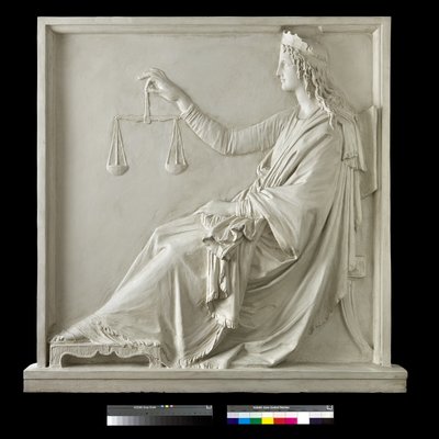 De Gerechtigheid (gips) door Antonio Canova