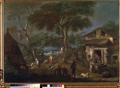 Italiaans landschap door Antonio Diziani
