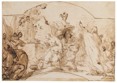 Het offer van Iphigenia door Antonio Gionima