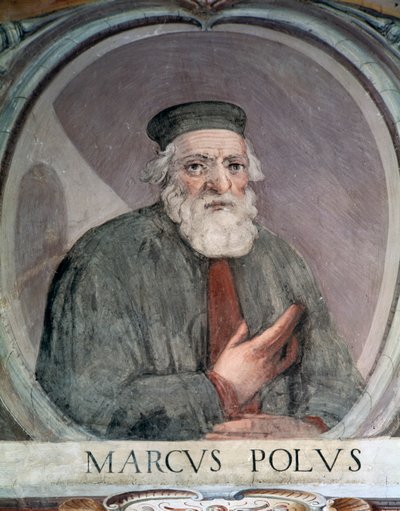Portret van Marco Polo door Antonio Giovanni de Varese