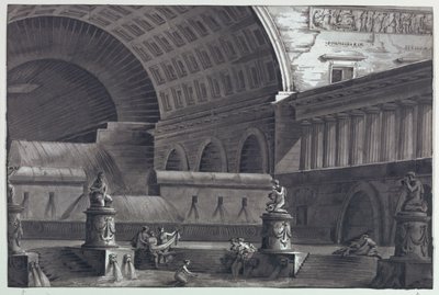Toneelontwerp, Romeinse baden door Antonio Giuseppe Basoli