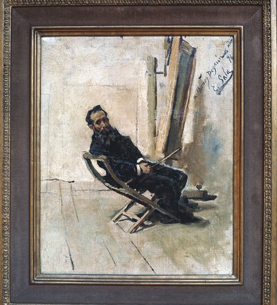 Portret van Emilio Sala door Antonio Munoz Degrain