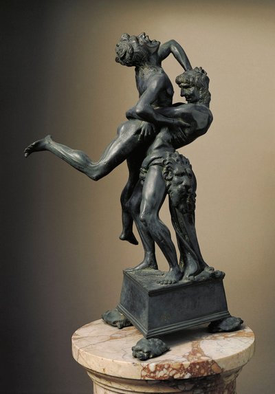 De twaalf werken van Hercules: Herakles tilt de reus Anteus op door Antonio Pollaiuolo