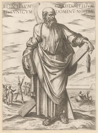 De heilige Andreas door Antonio Tempesta