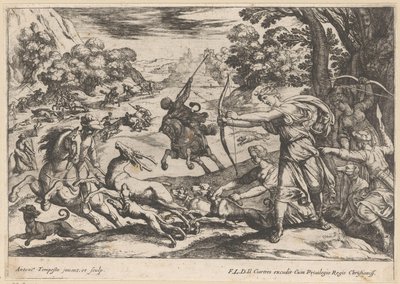 Jacht op herten door Antonio Tempesta