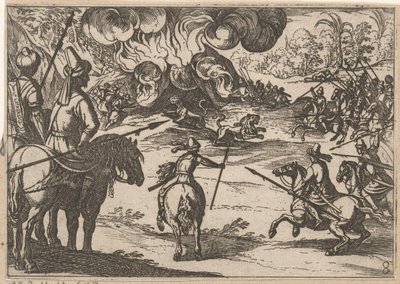 Jacht op leeuwen door Antonio Tempesta